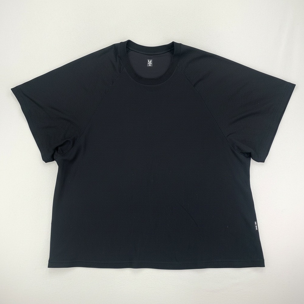 ASRV T-Shirt Mens XL Black Oversized Boxy Performance Tee Workout Gym Korean